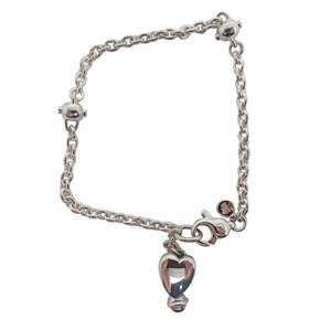 TIFFANY Silver Heart Charm Bracelet